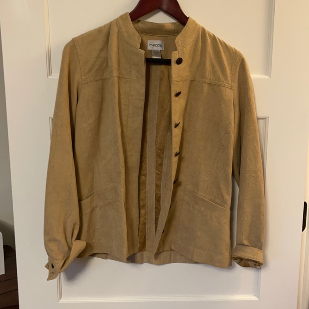 Cute faux suede jacket